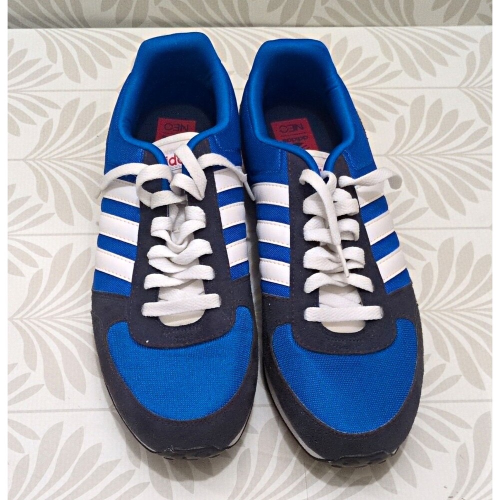 adidas NEO Men’s Lowvintage sz 10.5 Sneakers Blue/White/Gray Colorblock F37931